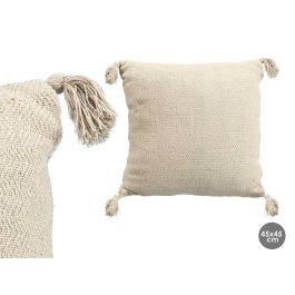 Cojin Pompon Natural 45X45Cm Giftdecor (8 Unidades) Precio: 45.50000026. SKU: B14L8PEGTS