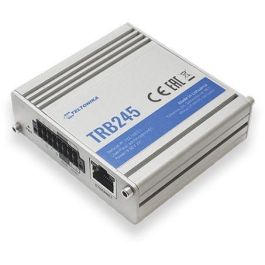 Teltonika TRB245 Industrial Dual SIM LTE Gateway Router con Puertos RS-232/485, Ethernet LAN y Soporte DMZ - Gris