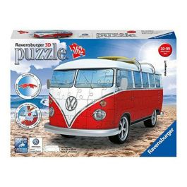 Ravensburger Puzle 3D Volkswagen Combi T1, 162 piezas. Puzle de plástico con tecnología Easyclick para construir la furgoneta legendaria. Precio: 45.50000026. SKU: S7123812