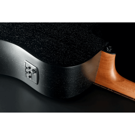 Lag Guitarra Acústica Electroacústica Dreadnought Cutaway Tramontane 70 A/C Negro Satinado con Tapa de Abeto Engelmann y Fondo de Caoba