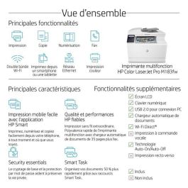 HP M183fw Color LaserJet Pro MFP Impresora Láser Multifunción: Impresión, Escáner, Copia, Fax. WiFi y HP Smart App HP M183fw Color LaserJet Pro MFP Impresora Láser Multifunción: Impresión, Escáner, Copia, Fax. WiFi y HP Smart App