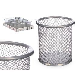 Lapicero Rejilla Redondo Plata Pincello 9x9.5x9 cm Metal (24 Unidades) Precio: 27.50000033. SKU: B1J3SL7HKD