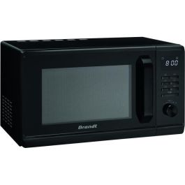 Brandt SE2300B Microondas Monofunción de 23 Litros y 800W de Potencia, en Color Negro con Autoprograma y Descongelación Rápida
