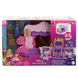 Disney Princess Caleche y Castillo con Muñeca Aurora HWX17