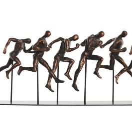 DKD Home Decor Figura Atletas Cobrizo Resina Metal 43 x 11.5 x 19 cm