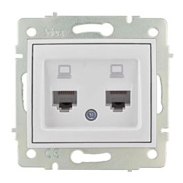 Solera Toma de datos doble RJ4 Cat6 Europa ERP88/2 Blanco 83x81mm Termoplástico Precio: 12.59000039. SKU: S7906943