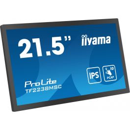 iiyama TF2238MSC-B1 Monitor Táctil LED 21.5" Full HD IPS con HDMI, DP, USB y 5ms
