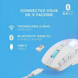 Ratón inalámbrico para juegos - TURTLE BEACH - Kone XP Air - Con estación de carga - Blanco Ratón inalámbrico para juegos - TURTLE BEACH - Kone XP Air - Con estación de carga - Blanco