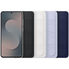 Samsung Standing Grip Cover para Galaxy S25 FE, Funda de Silicona Antiamarilleamiento con Agarre, Azul Marino