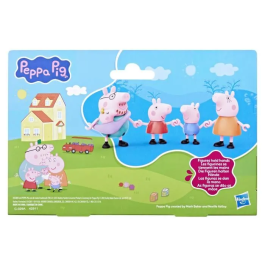 Hasbro Figuras Peppa Pig y su Familia, 5 Personajes, Modelos Surtidos
