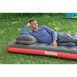 Bestway 67703 Colchón Hinchable Doble Roll & Relax para Camping 203x183x22 cm