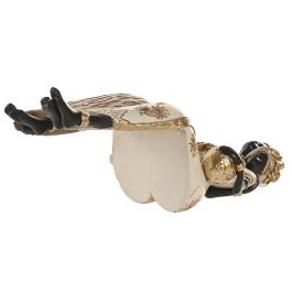 DKD Home Decor Figura Colonial Africana de Resina Verde Beige 11.5 x 29.5 x 11.5 cm (4 Unidades)