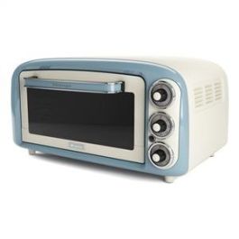 Ariete 979/05 Mini Horno Eléctrico 18 Litros Vintage Azul con Función Estática, Temperatura hasta 230°C