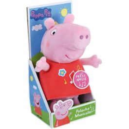 Peppa Pig Peluche Musical Jemini - Muñeco de Felpa Suave de 20 cm con Sonido Original de la Serie