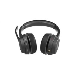 Conceptronic Auriculares Inalámbricos POLONA04B Bluetooth 5.3, 44h Música, Micrófono con Cancelación de Ruido, Negro