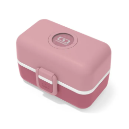 Monbento MB Tresor Rose Blush Lonchera Infantil con 3 Compartimentos, Sin BPA