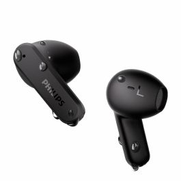 Philips TAT2139BK Auriculares Bluetooth Inalámbricos, Autonomía 7h, Negros, Estuche de Carga Compacto