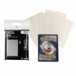 Konix AAAPQ89576 Fundas Perfect Sleeves para cartas, 100 bolsillos transparentes, compatible con Magic The Gathering, Pokémon