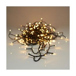 Guirnalda Fija 240 LED Luz Cálida Exterior IP44 18 m Cable Verde