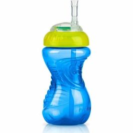 Nuby NUB0048526953288 Vasos a prueba de fugas con pajitas flexibles (paquete de 3) para Niñas