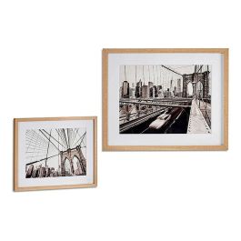 Giftdecor Cuadro Puentes Surtidos Apaisado con Marco de Haya, 43x53 cm (6 Unidades) Precio: 95.95000041. SKU: S3608319