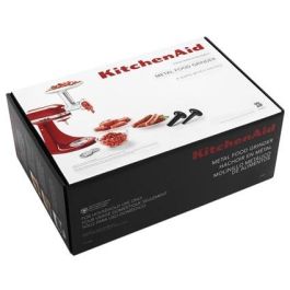 Kitchenaid 5KSMMGA Picadora Metálica de Carne para Alimentos con Discos de Picado Grueso, Mediano y Fino, y Accesorios para Embutir Salchichas