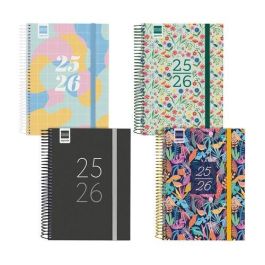Agenda Escolar (2025-26) Finocam Secundaria Espiral Tapa Pp D/P 4º 155X212 Con Goma Surtido Pack De 8 Precio: 88.50000016. SKU: B14P3642JH