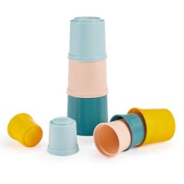 Ecoiffier 7915 Set de Juego Despertar - 4 Actividades para el Desarrollo Sensorial del Bebé: Pirámide, Perlas, Bloques