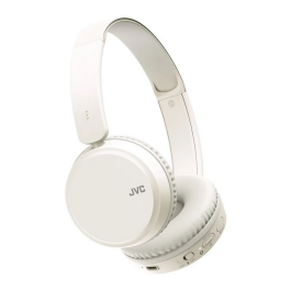 JVC Auriculares Inalámbricos HA-S36W con Micrófono Bluetooth, 35h Batería, Multipunto, Blancos