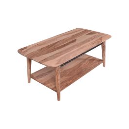 Mesa Centro Moderno DKD Home Decor Negro Natural 60 x 45 x 117 cm