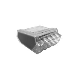 Conector rápido 5 vías 450V 24A Transparente / gris Precio: 0.58999963. SKU: B18M9A9ZN7