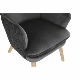 DKD Home Decor Butaca Scandi Gris Oscuro Natural de Poliéster y Madera – Asiento Desmontable, Altura 45 cm – 67x92x66 cm DKD Home Decor Butaca Scandi Gris Oscuro Natural de Poliéster y Madera – Asiento Desmontable, Altura 45 cm – 67x92x66 cm