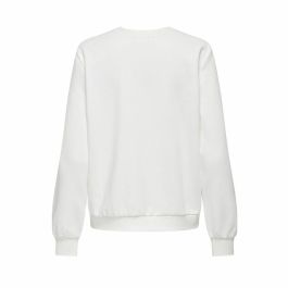 Sudadera sin Capucha Mujer Only Onlkimmie Blanco
