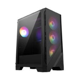 CAJA MSI MAG FORGE 121A AIRFLOW,1x2.5"+2x2.5”/3.5”,F:3x120MM+T:1x120MM+R:1x120MM (ARGB),2xUSB3.2,+AUDIO+MICRO,RGB,MID-TOWER,NEGRA Precio: 61.49999966. SKU: B1FEJ8KLD7