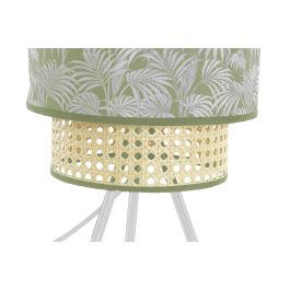 DKD Home Decor Lámpara Sobremesa Colonial Verde Blanco 24 x 54 x 24 cm (2 Unidades)