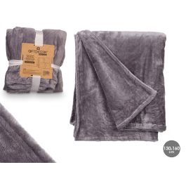 Manta Sedalina Gris Claro 130X160Cm Giftdecor (8 Unidades) Precio: 43.99000012. SKU: B17MFT8354