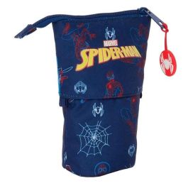 Estuche Cubilete Spider-Man Neon Azul marino 8 x 19 x 6 cm