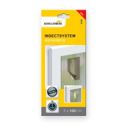 Parche adhesivo fibra de vidrio antracita 5x100cm para mosquitera