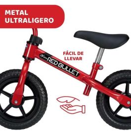 Bicicleta sin pedales bullet roja ¡perfecta para adquirir el equilibrio!10 pulgadas 46x56x68 cm Bicicleta sin pedales bullet roja ¡perfecta para adquirir el equilibrio!10 pulgadas 46x56x68 cm