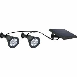 Lumi Jardin Foco Solar Doble Conectado con Panel Remoto 2 en 1, Potente Iluminación LED Blanco Regulable, hasta 12h Family Spiky