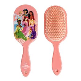 Cerdá Cepillo de Pelo Rectangular Infantil Diseño Disney Princess Color Rosa Ideal para Niñas de 3+ Años (10x20x0.1 cm)