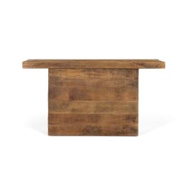 Giner y Colomer Mesa Consola de Madera de Mango con Base de Pedestal Natural Precio: 967.9879. SKU: B16ZEZQKMR
