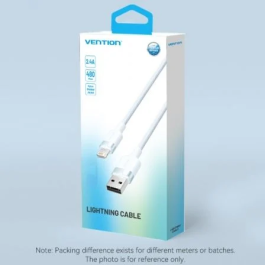 Vention LANSF Cable USB 2.0 Lightning Macho a Lightning Macho 480Mbps 1m Azul
