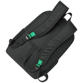 Rivacase 5566 Mochila Gremio para Portátil 15.6"-16" Negra, Urban, Impermeable, Poliéster rPET, Bolsillos Laterales