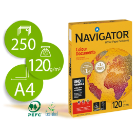 Navigator Papel A4 120 gr Color Documents - 250 Hojas Por Paquete Precio: 5.79000004. SKU: B15TE2J4KB