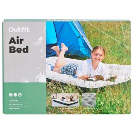 Outfit Cama de Aire Doble 191x137x22 cm Inflable para Exterior e Interior, Colchón Cómodo