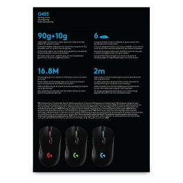 LOGITECH Raton Gaming G403 HERO