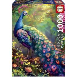 EDUCA EDU1747931963285 Puzzle Jardín de los Pavos Reales 1000 piezas 68x48 cm Para adultos +12 años