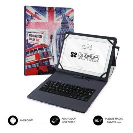 SUBBLIM funda de tablet con teclado usb KEYTAB USB 10,1" England Precio: 6.69000046. SKU: S5622319