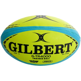 Gilbert GTR4000 Balón de Rugby de Entrenamiento Talla 4, Fluorescente, GIL5024686271177